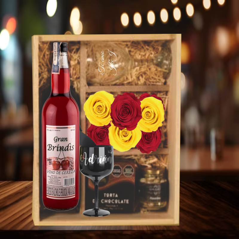 Box de vino de cereza refrescante artesanal Cali