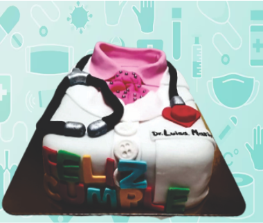 Torta temática para doctores y médicos personalizada Cali