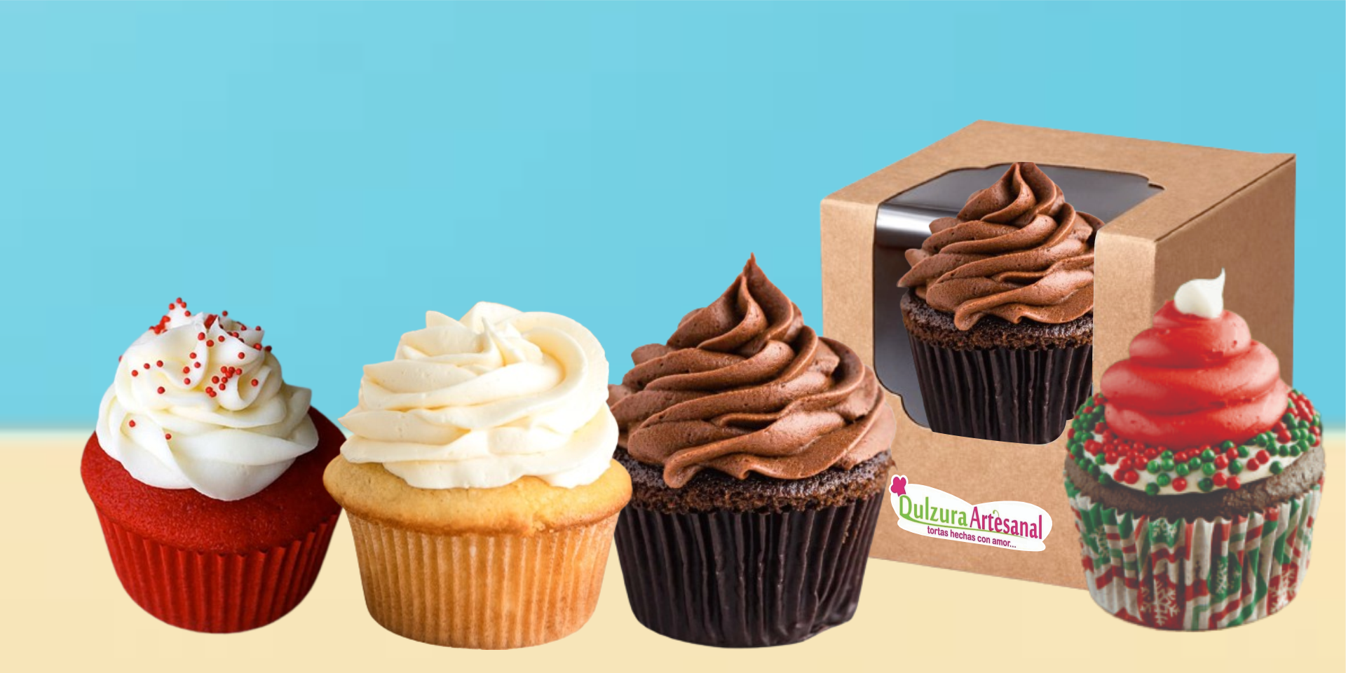 Cupcakes personalizados en Cali decorados artesanalmente