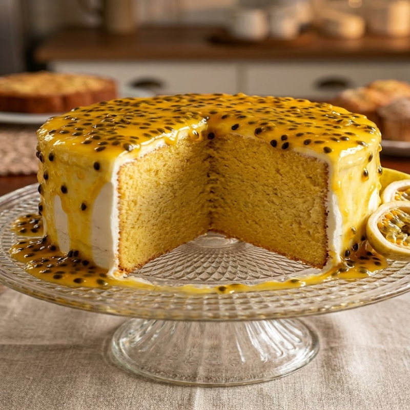 Torta artesanal de maracuyá y postres frutales a domicilio en Cali